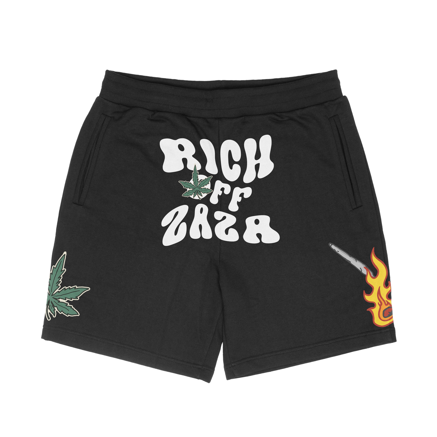 Rich off zaza SHORTS